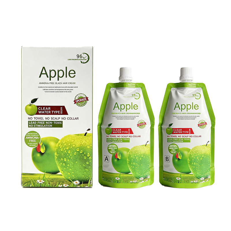 رنگ موی مشکی اپل بدون آمونیاک Apple Hair Color Cream